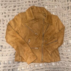 Vici Tan Suede Jacket Size XS